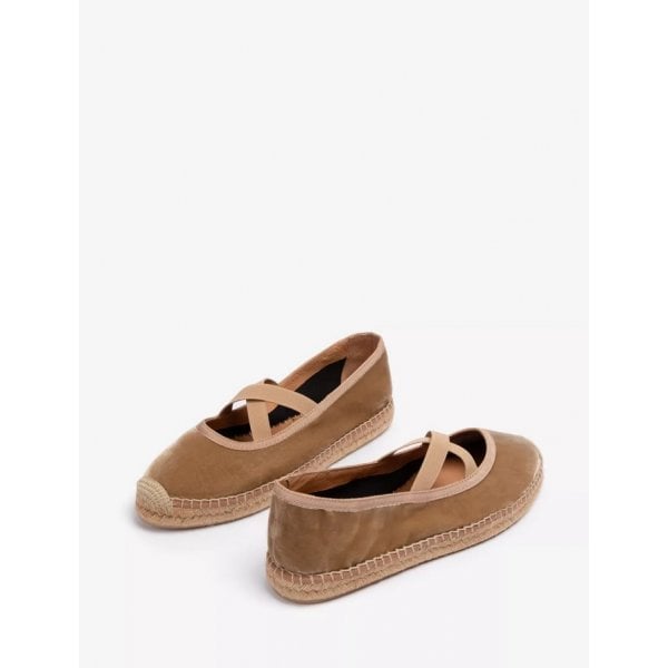 Chico Velvet Espadrille in Honey
