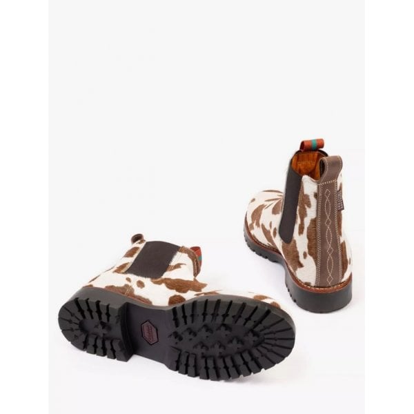Nelson Friesian Pony Boot in Brown/ White