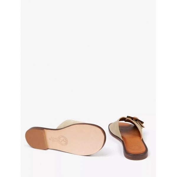 Womens Biarritz Buckle Sandal in Camel