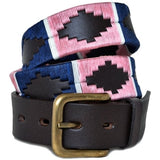 Polo Belt in Pink/Navy/White Stripe