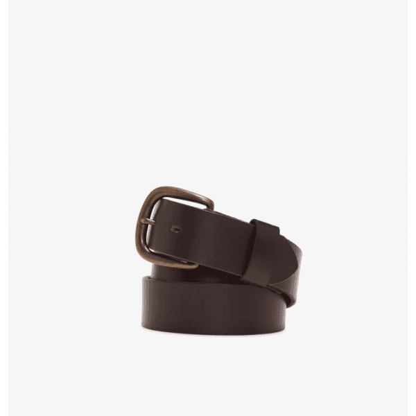 1 1/2 Inch Traditional Solid Hide Belt in Chestnut
