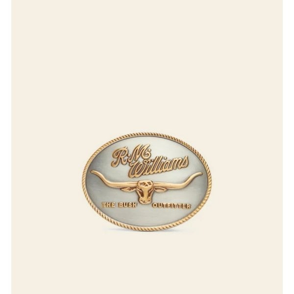 Belt Buckle Longhorn Trophy in Silver/Gold