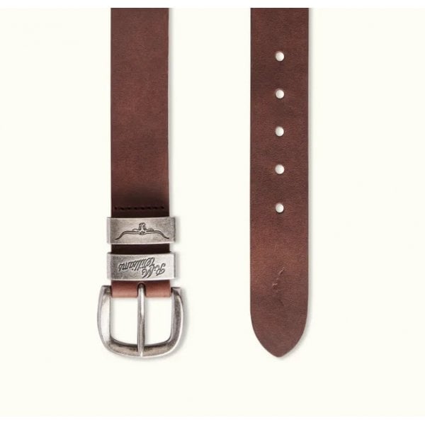 Drover Belt Crazy Horse Leather in Bark