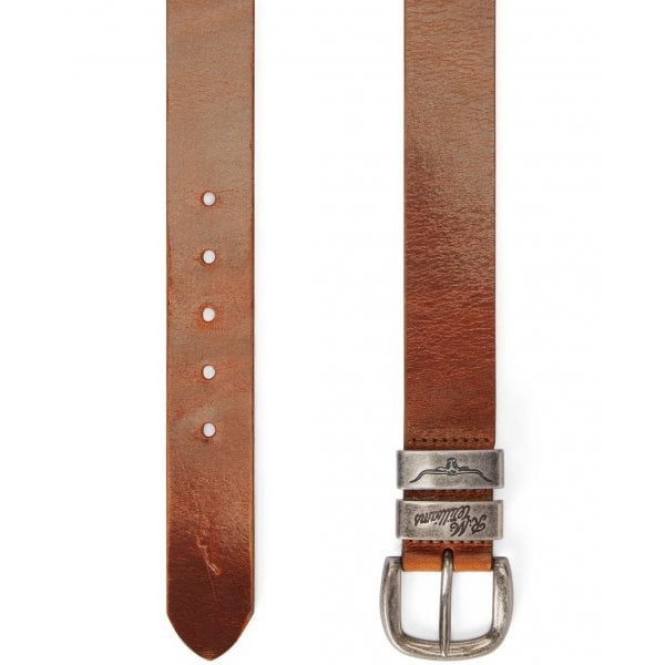Drover Belt In Mid Brown