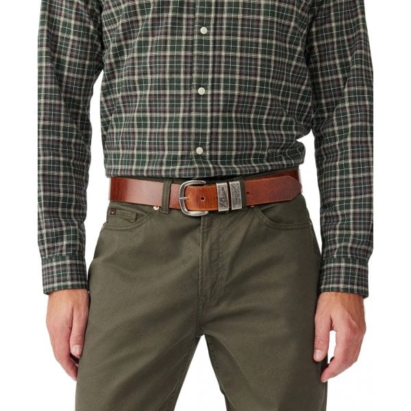 Drover Belt In Mid Brown
