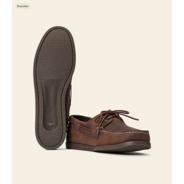 Islet Moccasin in Leather Bark