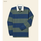 Jones Stripe Rugby Top in Ensign Blue