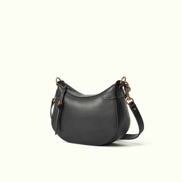 Leanorah Shoulder Bag in Black Leather