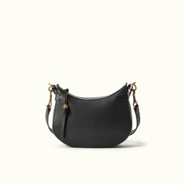 Leanorah Shoulder Bag in Black Leather