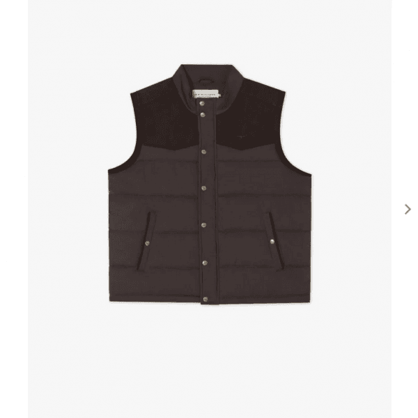 Mens Carnavon Vest in Chocolate