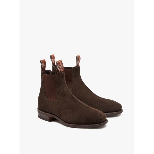 Mens Comfort Craftsman Boot in Chocolate Suede (G Fit)