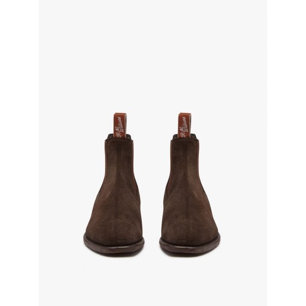 Mens Comfort Craftsman Boot in Chocolate Suede (G Fit)