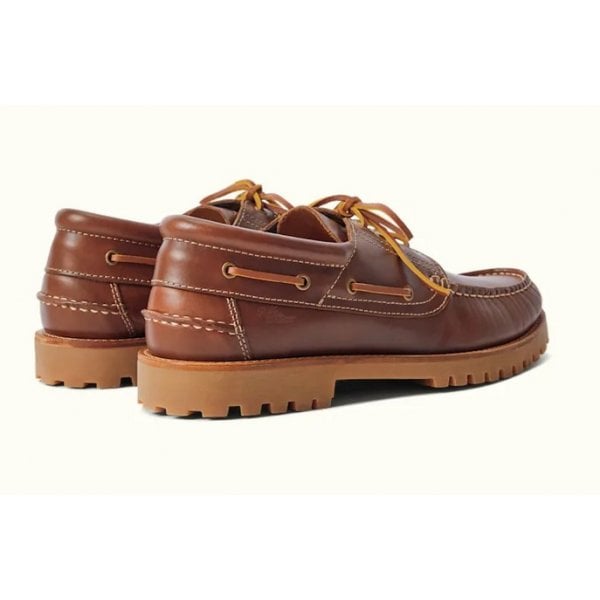 Mens Dockyard Moccasin Shoe in Brown Leather