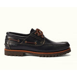 Mens Dockyard Moccasin Shoe in Navy Leather