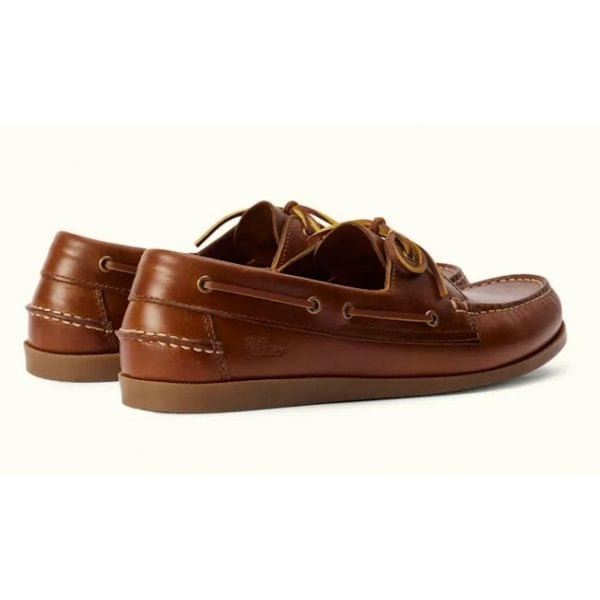 Mens Islet Moccasin Shoe in Tan Leather
