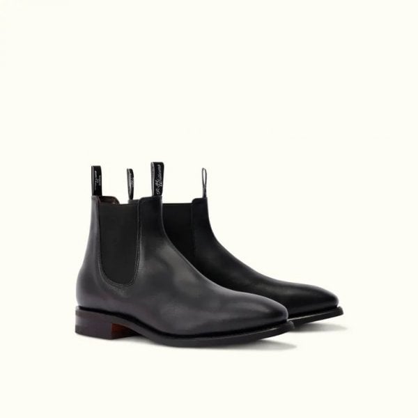 Unisex Comfort Craftsman Yearling Black Leather F