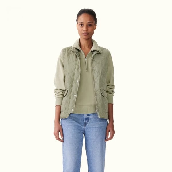 Womens Wilby Vest in Light Green
