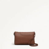 Medium Ziptop East West Cross Body in Saddle Tan