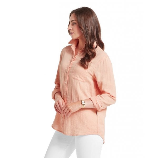 Ashdon Shirt in Coral Peach