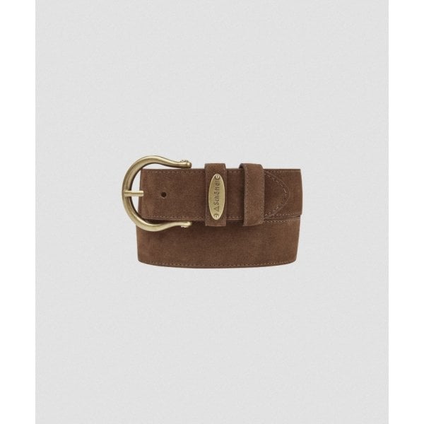 Dovedale Suede Belt in Chocolate