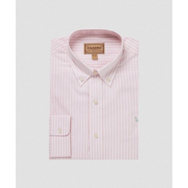 Holme Striped Shirt in Mauve Blush