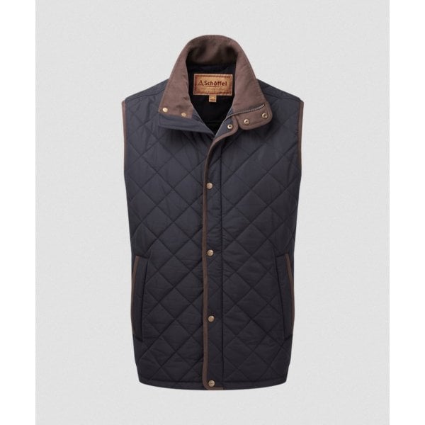 Mens Barrowden Quilted Gilet in Midnight
