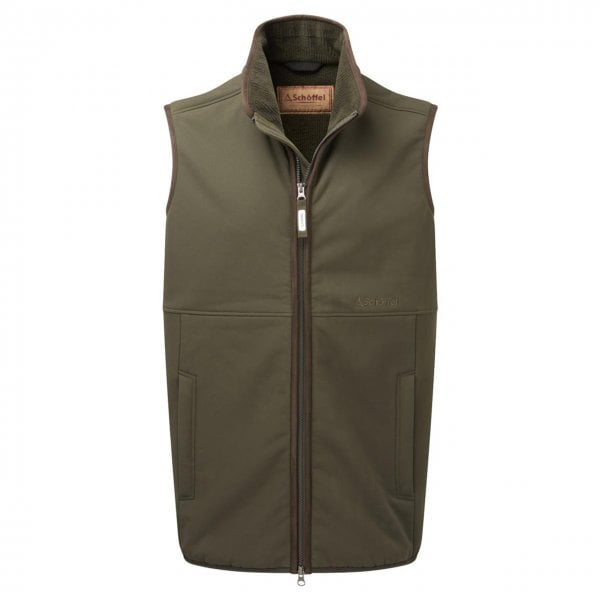 Mens Belton Gilet in Forest Green