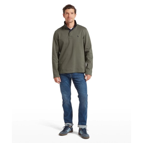 Mens Branscombe Cove Sweatshirt in Beetle Green