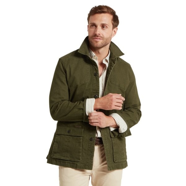 Mens Lynmouth Utility Jacket in Woodland