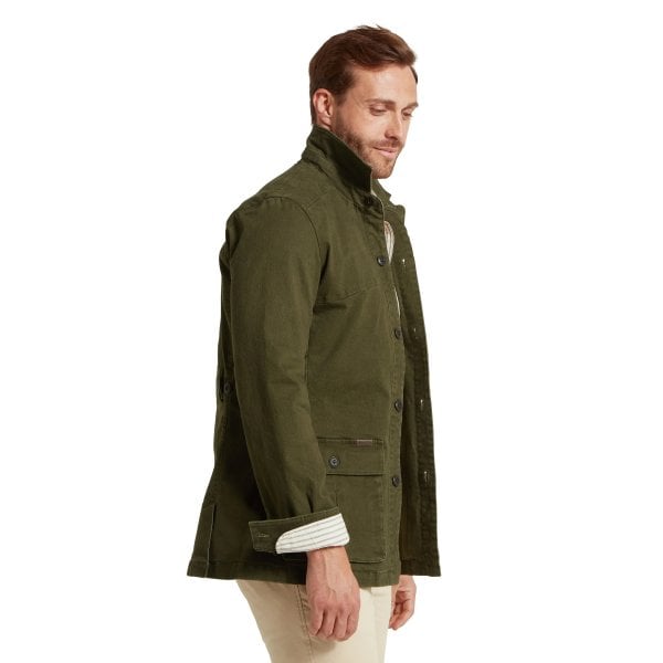 Mens Lynmouth Utility Jacket in Woodland