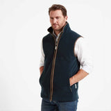 Mens Oakham Fleece Gilet in Petrol Blue
