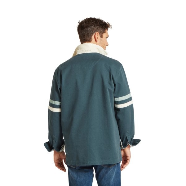 Mens Truro Deck Shirt in Deep Ocean Blue