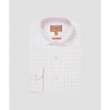 Mens Westminster Classic Shirt in Pale Pink Check