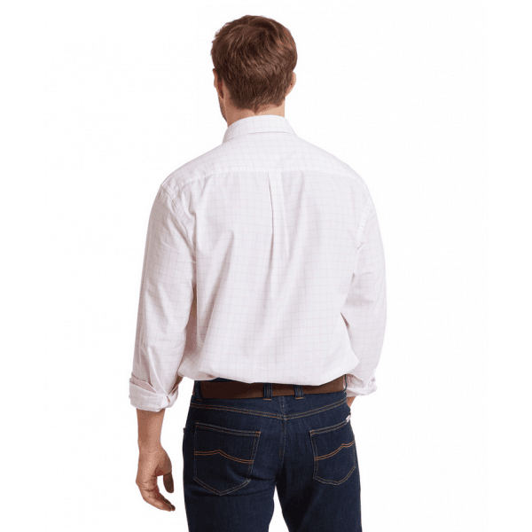 Mens Westminster Classic Shirt in Pale Pink Check