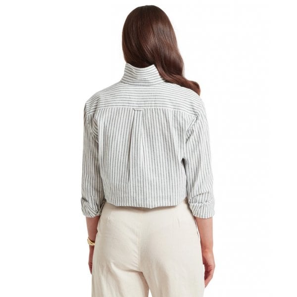 Salthouse Linen Shirt in Blue Stripe
