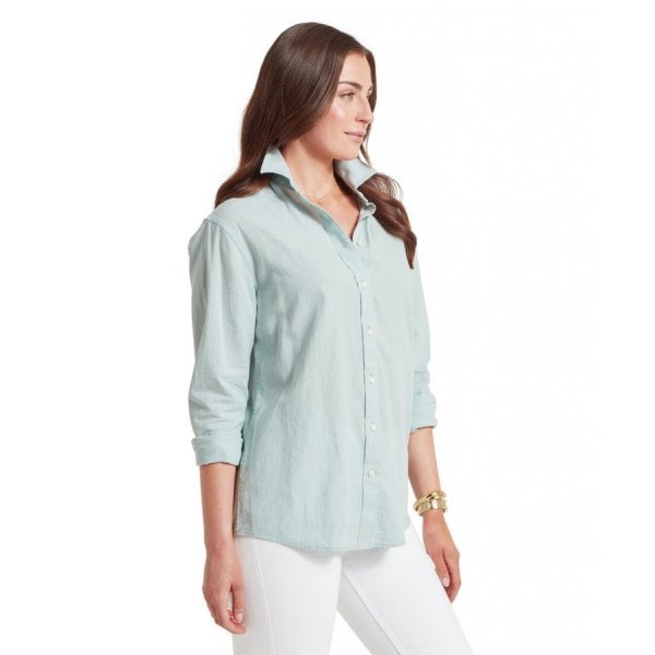 Salthouse Linen Shirt in Surf Blue