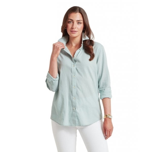 Salthouse Linen Shirt in Surf Blue