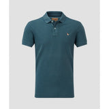 St Ives Garment Dyed Polo Shirt in Deep Ocean Blue