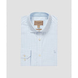 Thorpeness Tailored Shirt in Powder Blue Check