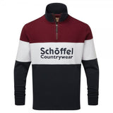 Unisex Exeter Heritage 1/4 Zip Rugby Shirt in Bordeaux