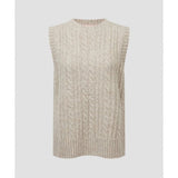 Womens Evie Sleeveless Jumper in Cobblestone