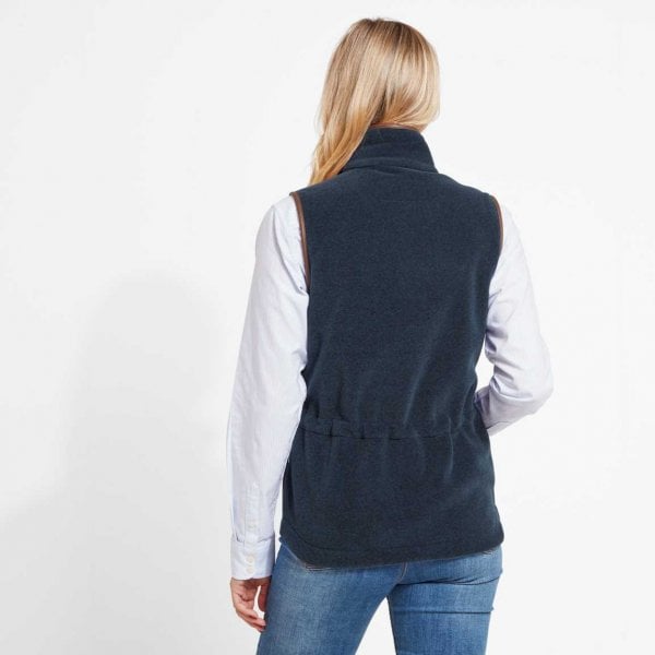 Womens Lyndon Fleece Gilet in Petrol Blue