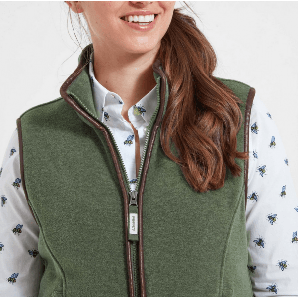Womens Lyndon II Fleece Gilet in Cedar Green