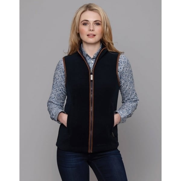 Womens Lyndon II Fleece Gilet in Navy