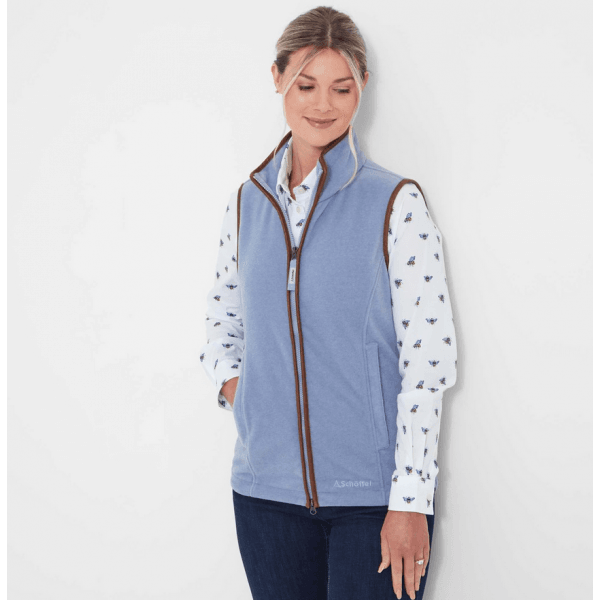 Womens Lyndon II Fleece Gilet in Powder Blue