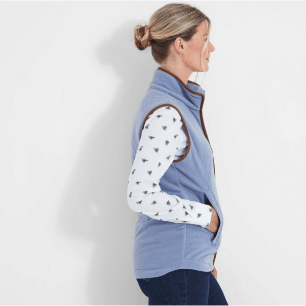 Womens Lyndon II Fleece Gilet in Powder Blue