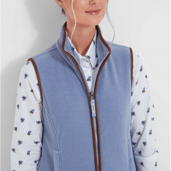 Womens Lyndon II Fleece Gilet in Powder Blue