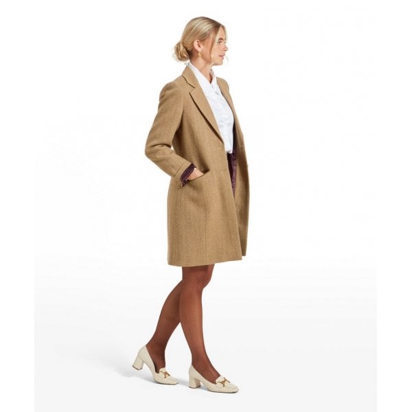 Womens Moray Tweed Jacket in Oak Herringbone Tweed