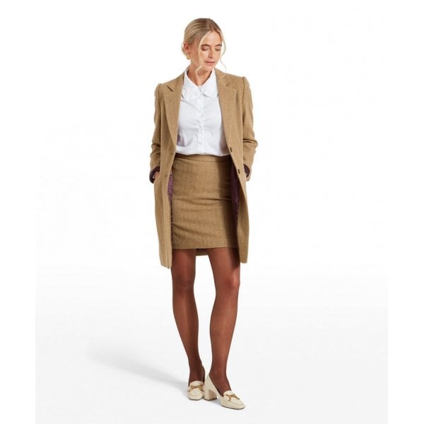 Womens Moray Tweed Jacket in Oak Herringbone Tweed