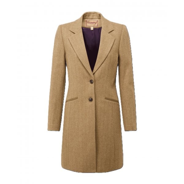 Womens Moray Tweed Jacket in Oak Herringbone Tweed